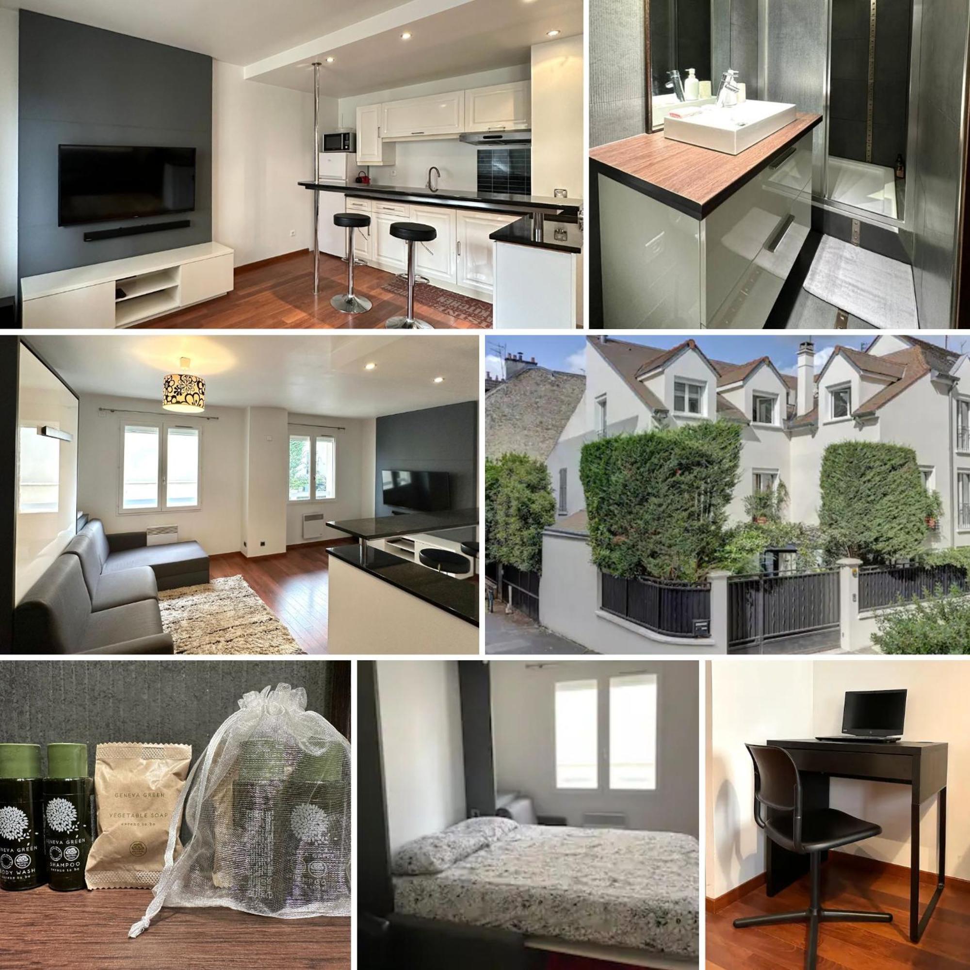 L'Athos - Appartement Equipe - Entre Paris Et Versailles - Haut Debit Garches Ngoại thất bức ảnh